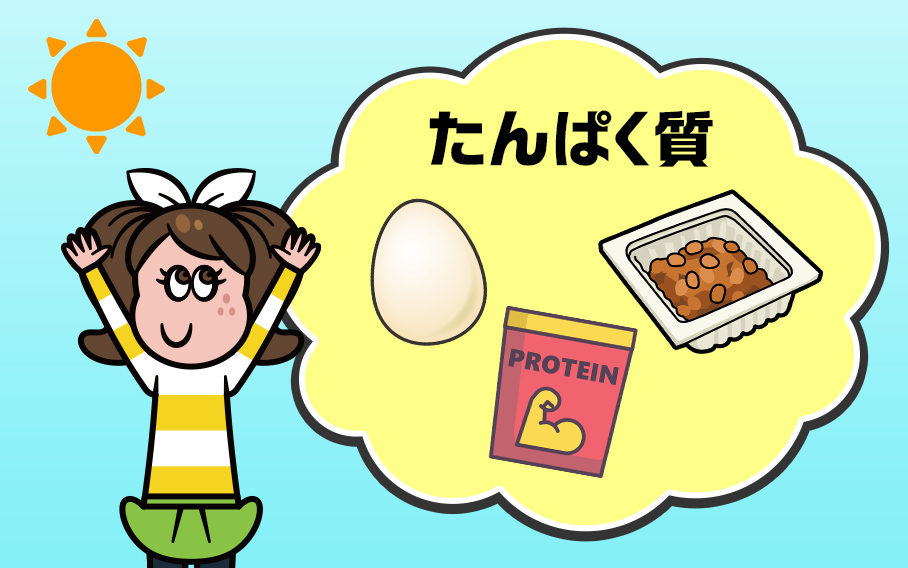 食事は「朝のタンパク質」から！